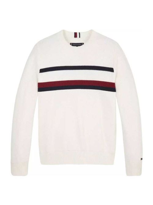 GLOBAL STRIPE STRUCTURE SWEATE TOMMY HILFIGER | KB0KB08306T/YBH